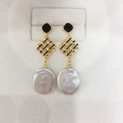 Natural FreShwater Baroque Pearl Earrings for Women