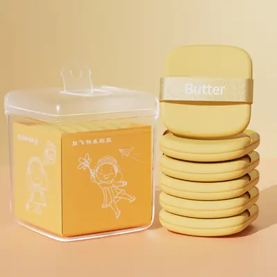 Double-Sided Butter Cake Puff for Makeup & Beauty