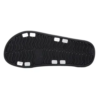 Green Wave Striped Women's Plus Size Slippers