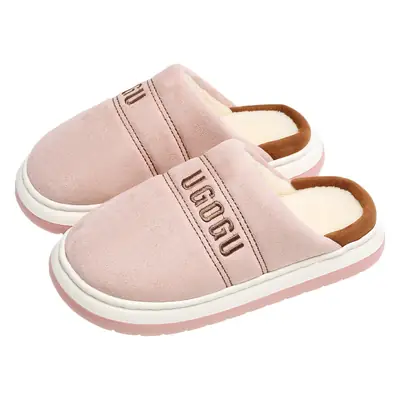 Men's Cotton Quilted Slippers Grey Winter Indoor