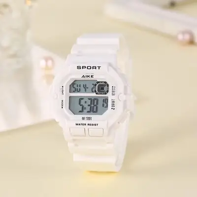 AIKE1983 Pink Digital Sport Watch for Girls
