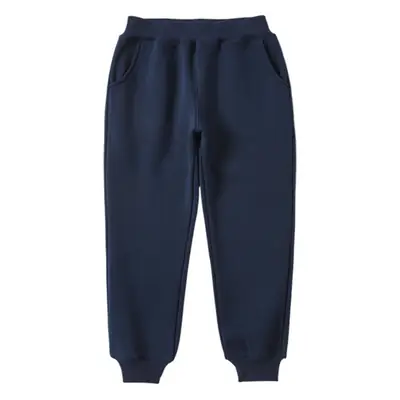 Navy Blue Chubby School Pants for Kids Winter