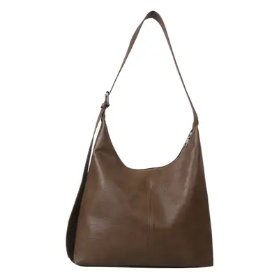 Brown Leather Retro Tote Bag 2023 Winter