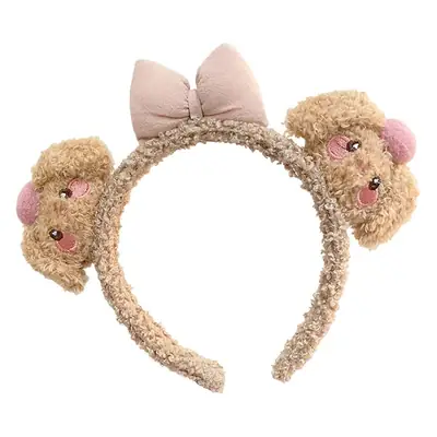 Plush Crab Ears Headband with Wool Laminated Design