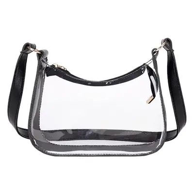 Transparent One-Shoulder Jelly Bag for Women