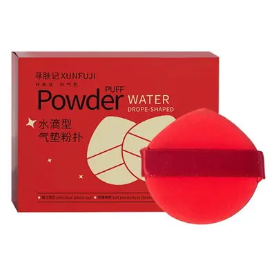 Double-Sided Wet Dry Powder Puff Xunfuji Red
