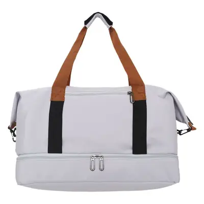 Red Wet & Dry Yoga Fitness Bag Large Capacity Women's Messenger