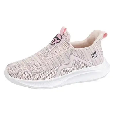Women's Pink Slip-On Casual Walking Shoes