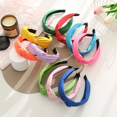 New Knotted Headband Women's Fresh Colorful Fabric
