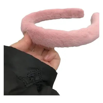 Candy Color Plush Headband for Women Winter Use