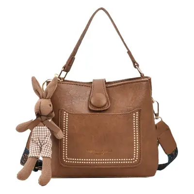 Women Retro Brown Shoulder Messenger Bag 2023