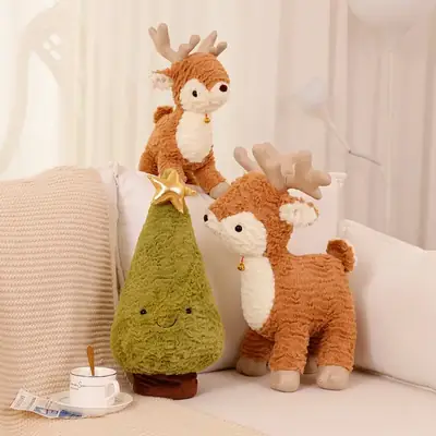 Christmas Deer Plush Doll for Kids Soft Plush Toy