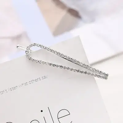 Korean Rhinestone Hairpin Clip for Women