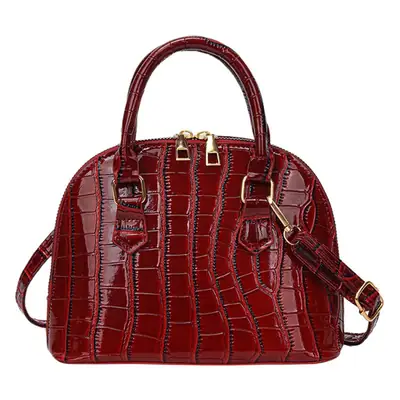 Elegant White Croc Leather Shoulder Bag for Women