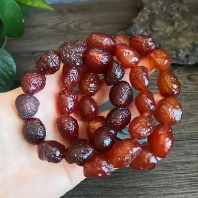 Gobi Agate Sugar-Heart Bracelet Set