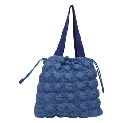 Blue Velvet Pleated Drawstring Bubble Bag for Women