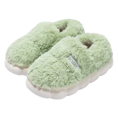 Lidani Mao Mao cotton shoes women's autumn and winter indoor home warm fleece-lined 2023 new bag heel outerwear cotton shoes men