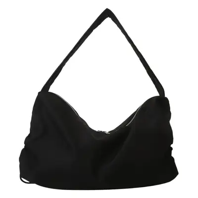 Black Nylon Shoulder Bag for Women 2024 Winter