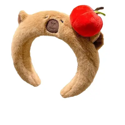 Plush Skull Top Headband for Women Cute Autumn Winter