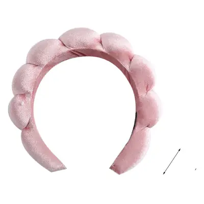 Korean Style Velvet Skull Top Headband with Sponges