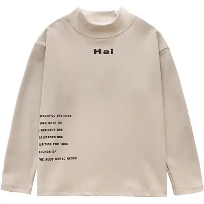 Boys Long Sleeve T-Shirt White German Velvet 2025