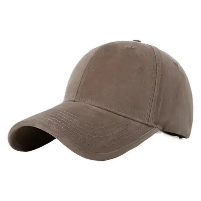 Korean Style Beige Big Head Cap for Women Men