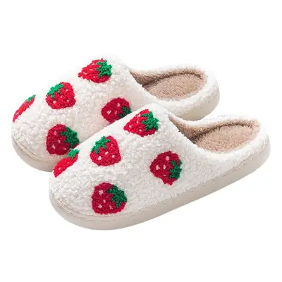 Cross-Border New In-Stock Home Warm Winter Cotton Slippers for Couples, Men and Women, Christmas Towel Embroidered Slippers, Dropshipping
