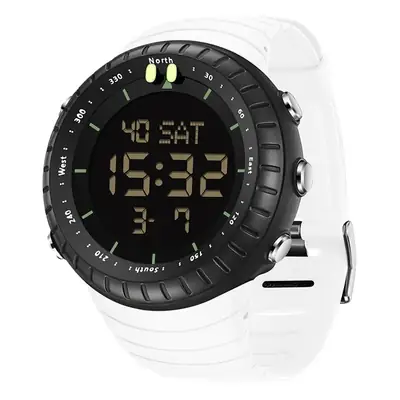 Sanda Digital Men's Watch Orange Silicone Waterproof