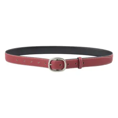 Women's Black Leather Crossbody Belt with Adjustable Buckle