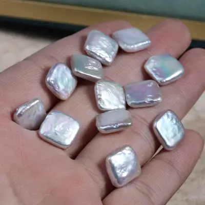 12mm Square Baroque Pearl Jewelry Set