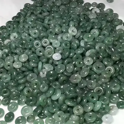 Oil Green Jade Buckle Pendants for Men Women