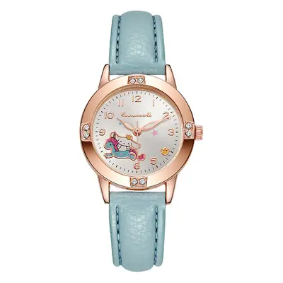 Rose gold diamond belt watch Middle School student watch women's Sanrio quartz watch cross-border watch supply wholesale