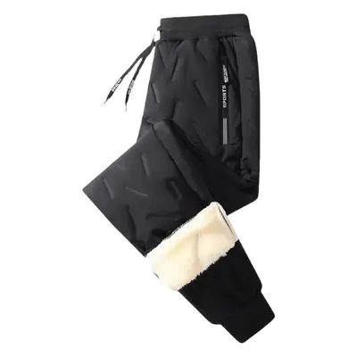 Men's Fleece Lined Winter Pants Warm Windproof Snow Trousers