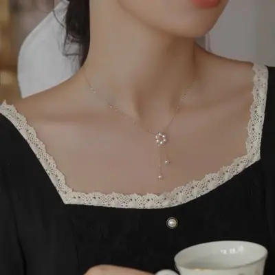 Natural Freshwater Pearl Pendant Necklace for Women