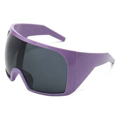 Pink Integrated Lens Ski Sunglasses for Men Women