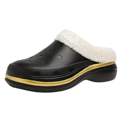 New Style Cotton Slippers Men's Winter Indoor Home Warm Plush Baotou Feeling Household Couple Men's Fur Slippers