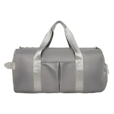 Women's Grey Multi-Compartment Duffle Bag