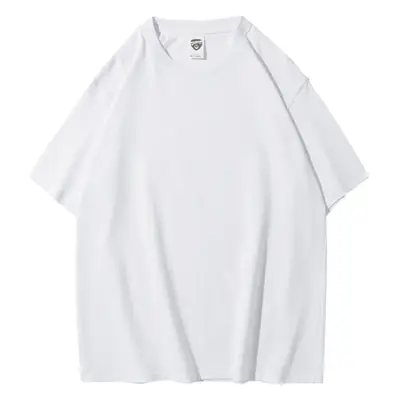 280g Cotton Drop Shoulder T-Shirt Brown Large
