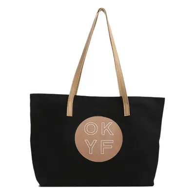 Women Textured Canvas Tote Bag OKYF 2023 Winter New