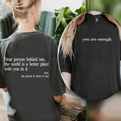 Women Printed T-Shirt Black Loose Cotton Summer Wear