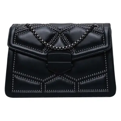 Black Korean Style Shoulder Bag for Women 2021