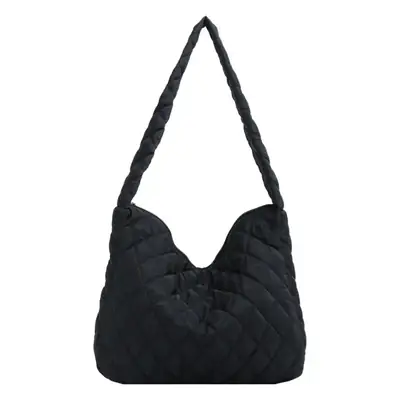 Yellow Quilted Shoulder Bag for Women 2024 Winter