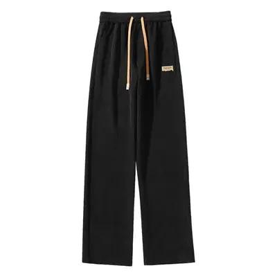Khaki Fleece Lined Oversize Sweatpants for Boys Winter