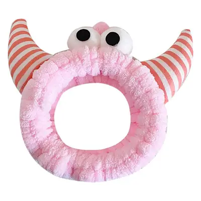Plush Monster Horn Hair Bands with Big Eyes