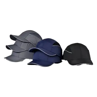 Gray Safety Head Hat with Lining & Large Bristle