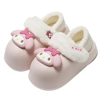 Sanrio Fleece Lined Women's Winter Slippers Blue