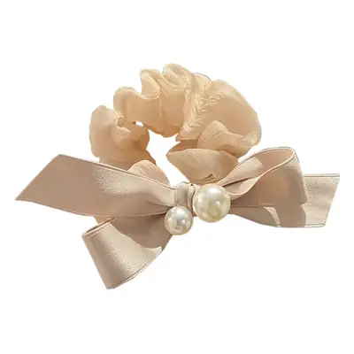 Pearl Bow Hair Band for Women's Hair Ties