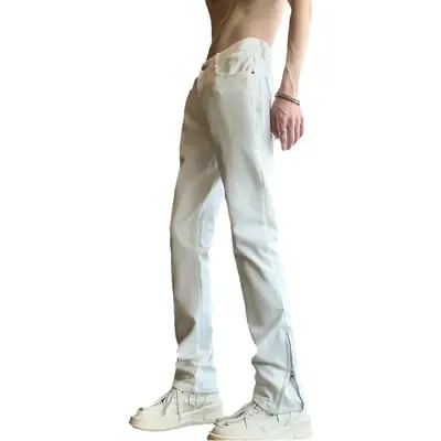 White Slim Fit Men's Spring Autumn Jeans