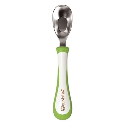 Stainless Steel Self-Eating Baby Spoons Green Orange