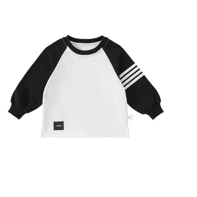 Baby Raglan Sleeve T-Shirt Navy Grey Round Neck